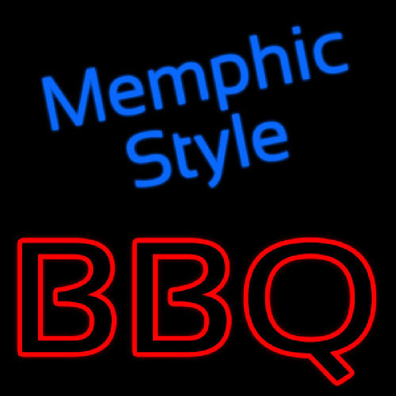 Memphis Style Bbq Neon Sign