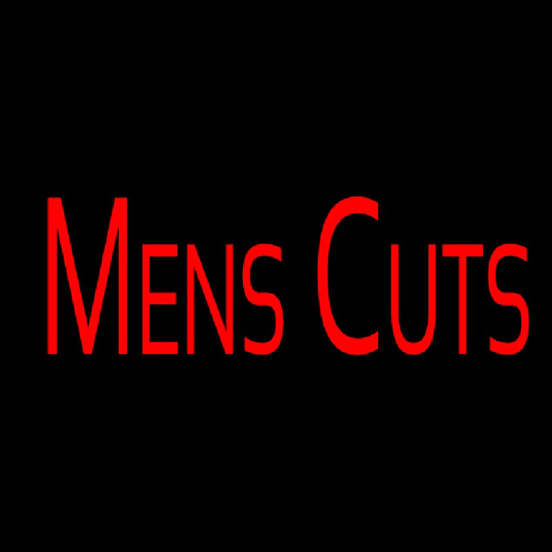 Mens Cuts Neon Sign