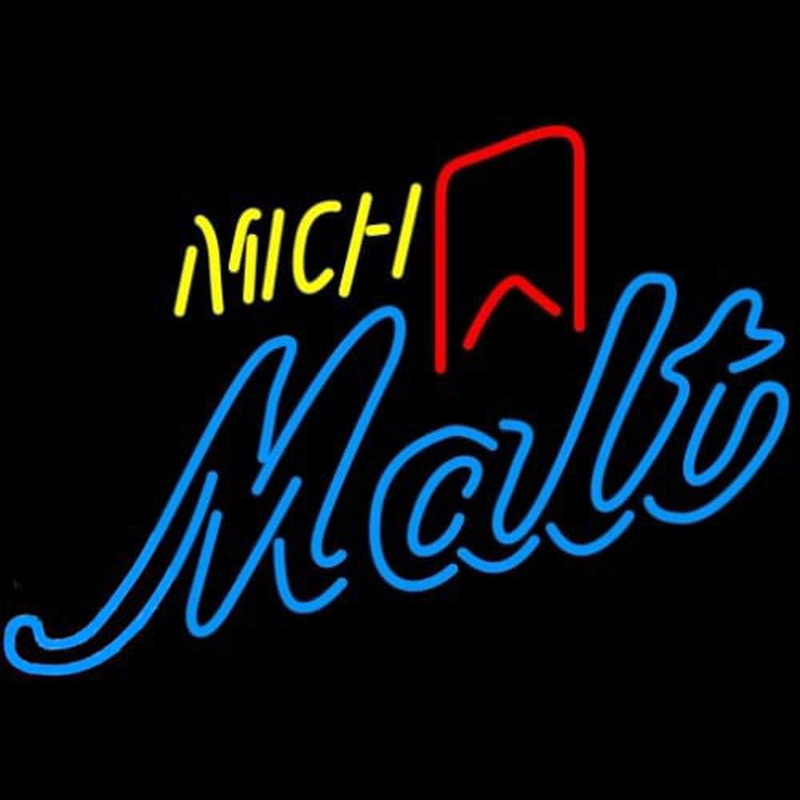 Michelob Mich Malt Red Ribbon Neon Sign