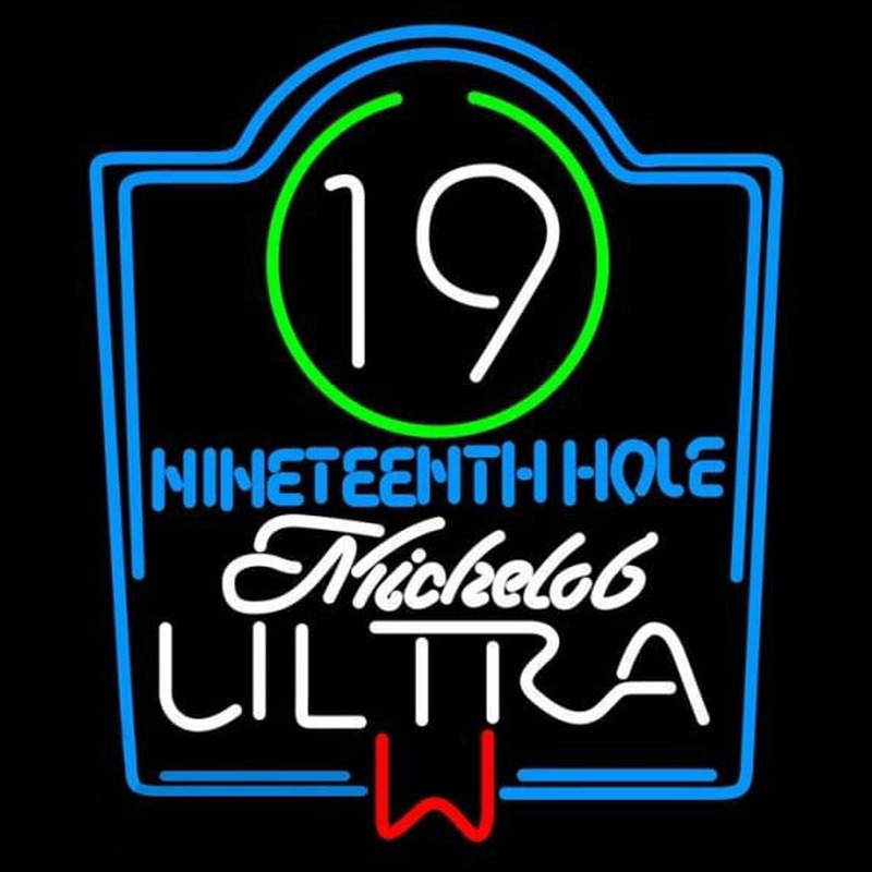 Michelob Ultra 19th Hole Beer Sign Neon Sign