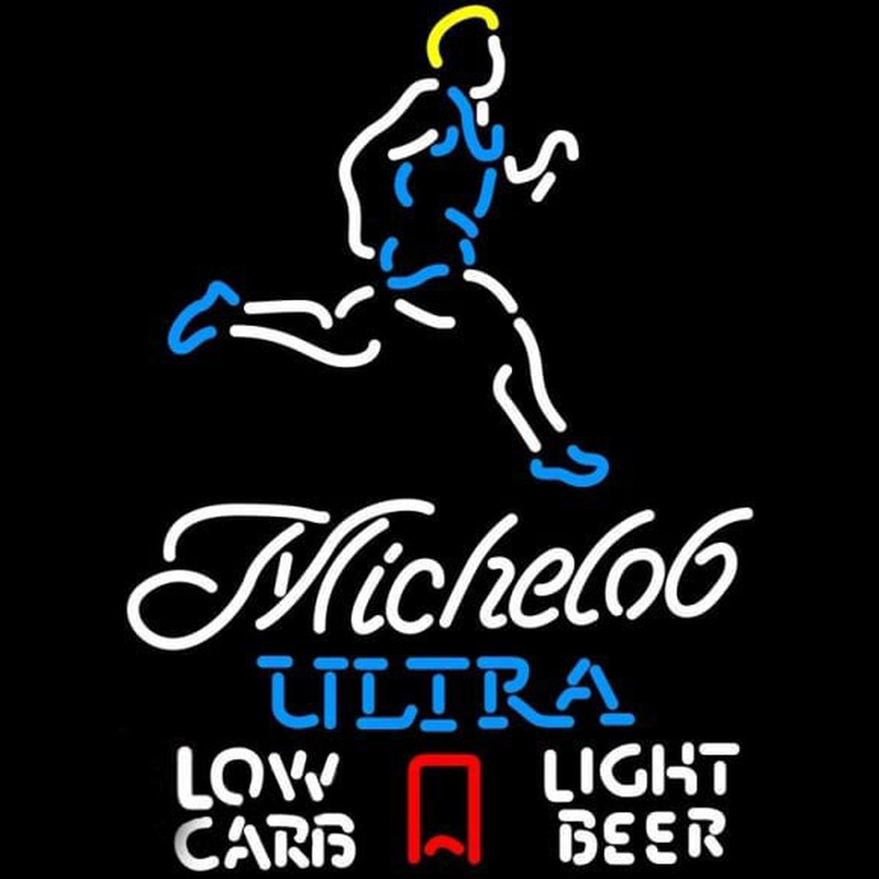 Michelob Ultra Light Low Carb Jogger Beer Sign Neon Sign