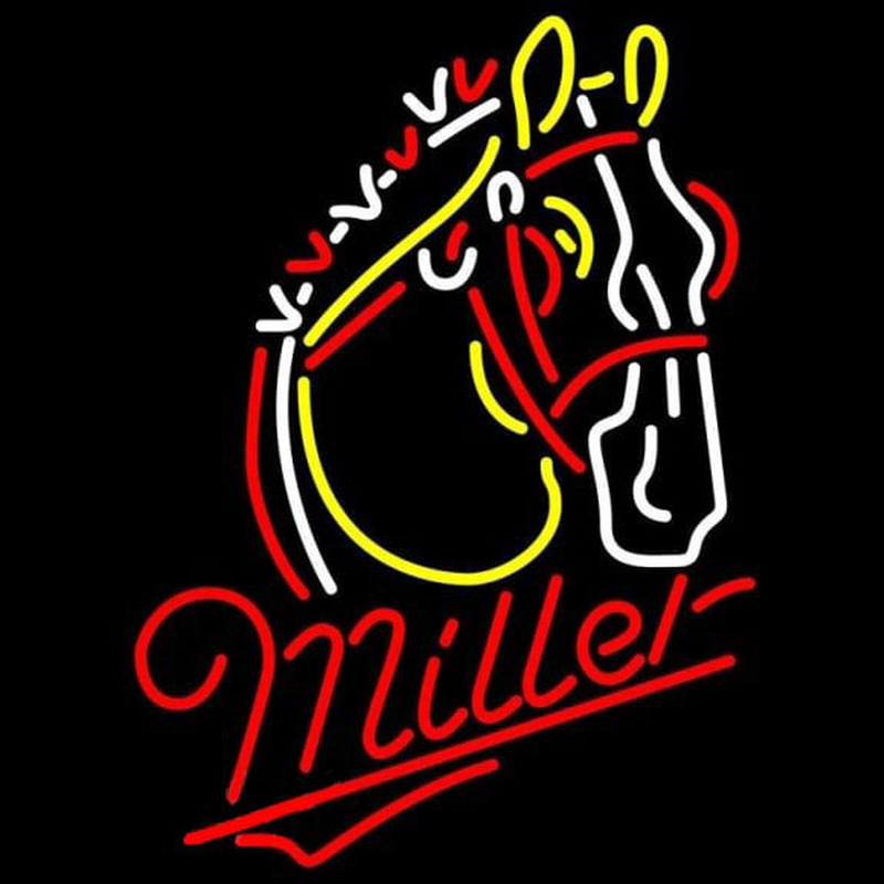 Miler Horse Beer Sign Neon Sign