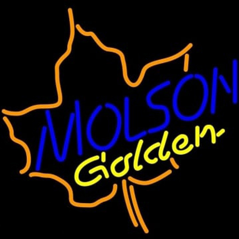 Molson Golden Maple Leaf Neon Sign