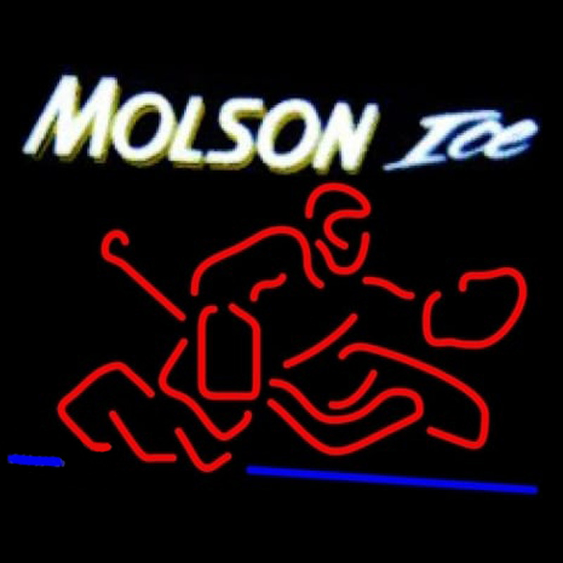 Molson Ice Goalie Neon Sign