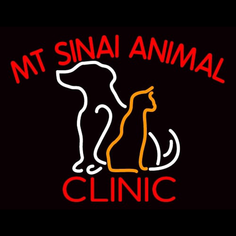 Mt Sinai Animal Clinic Neon Sign
