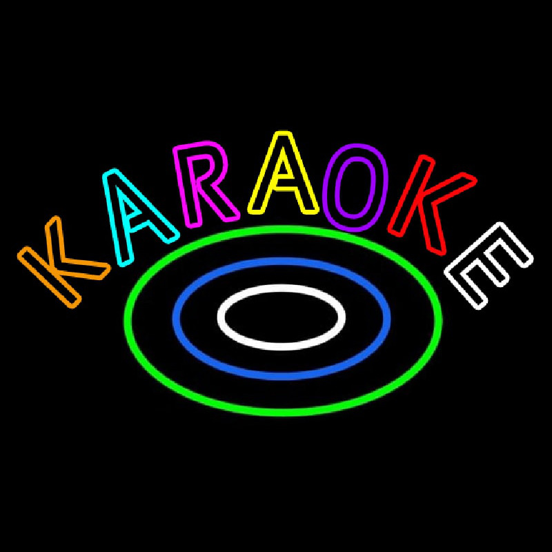 Multicolored Karaoke Neon Sign