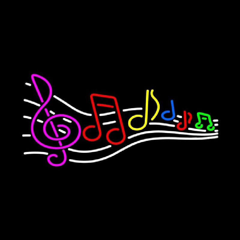 Music Notes 1 Neon Sign