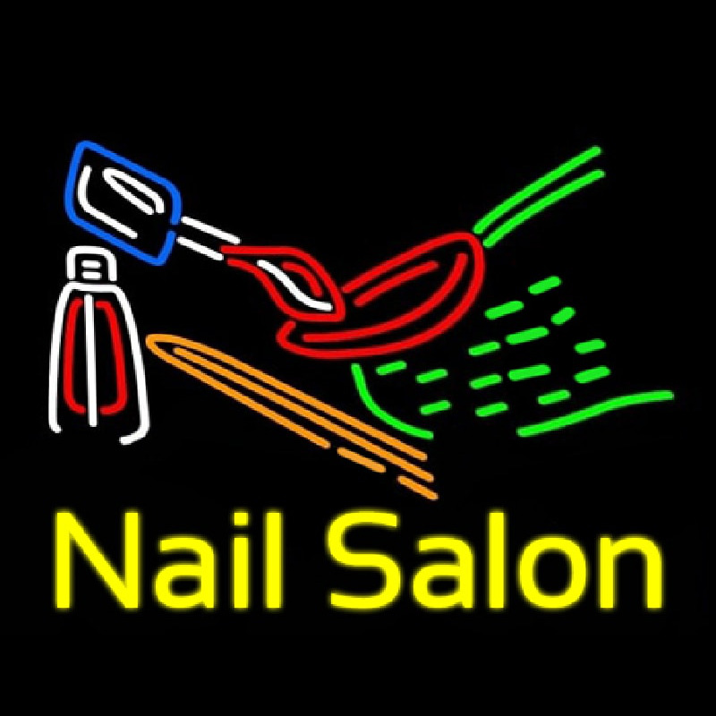 Nail Salon Logo Neon Sign