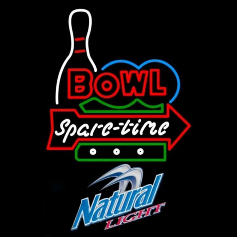 Natural Light Bowling Spare Time Beer Sign Neon Sign