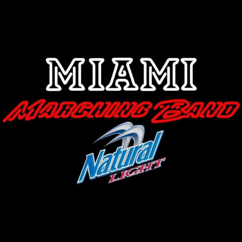 Natural Light Miami University Band Board Beer Sign Neon Sign