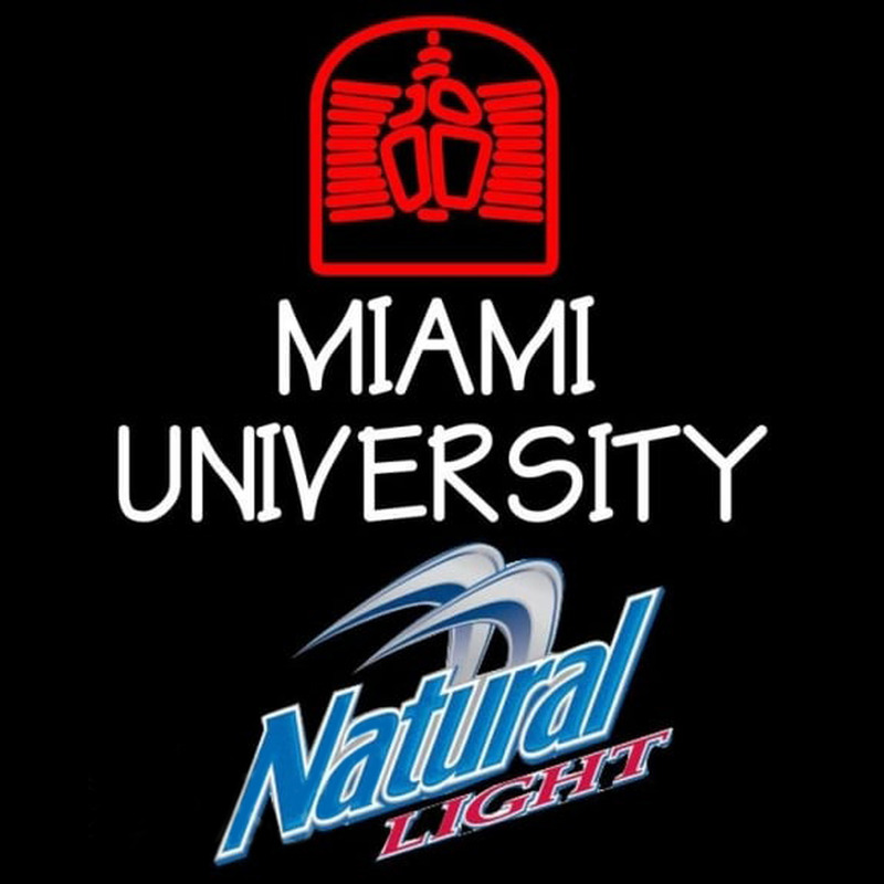 Natural Light Miami University Beer Sign Neon Sign