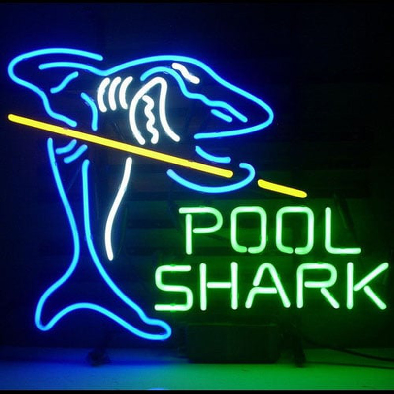 New Pool Shark Billiards Game room Neon Sign