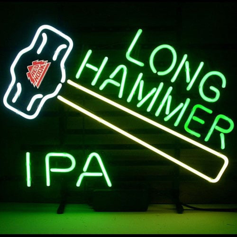 New Redhook Long Hammer Ipa Beer Real Neon Sign
