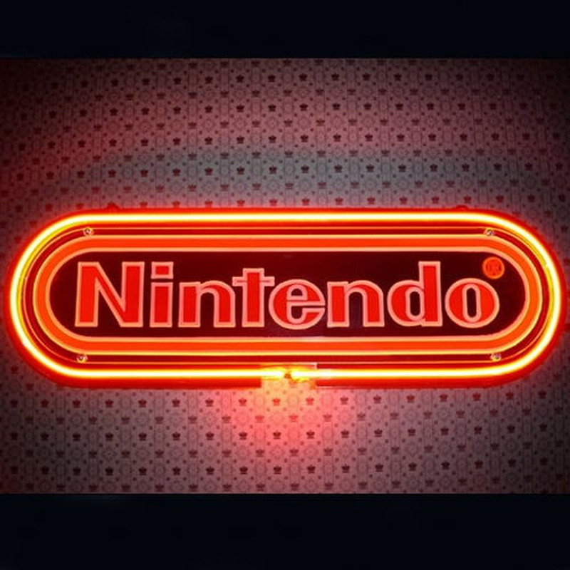 Nintendo Black Neon Sign