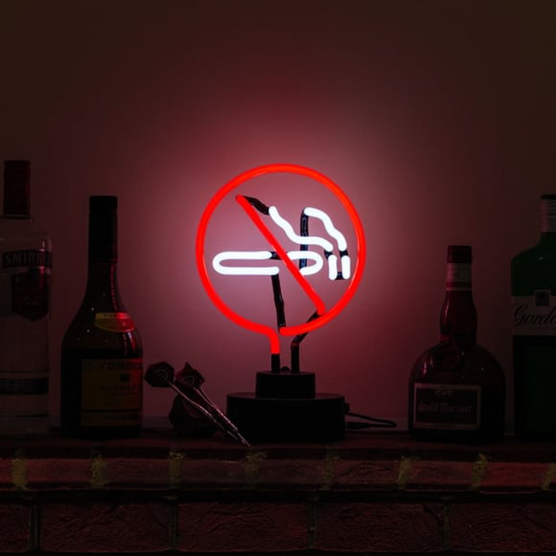 No Smoking Desktop Neon Sign