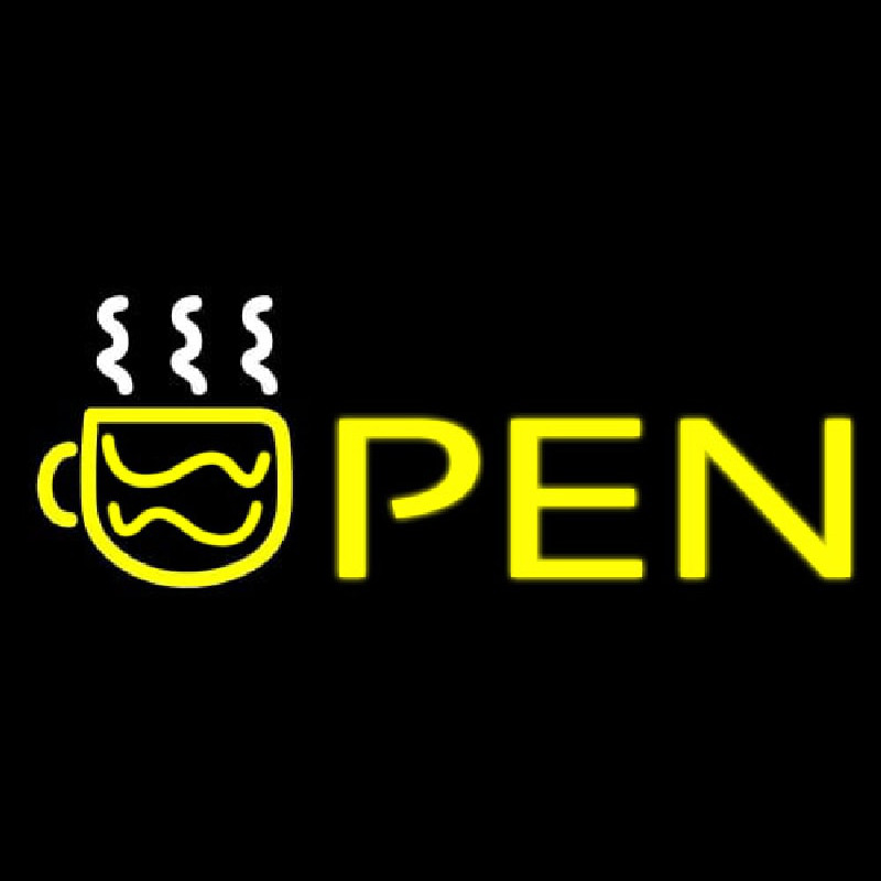 Open Coffee Neon Sign