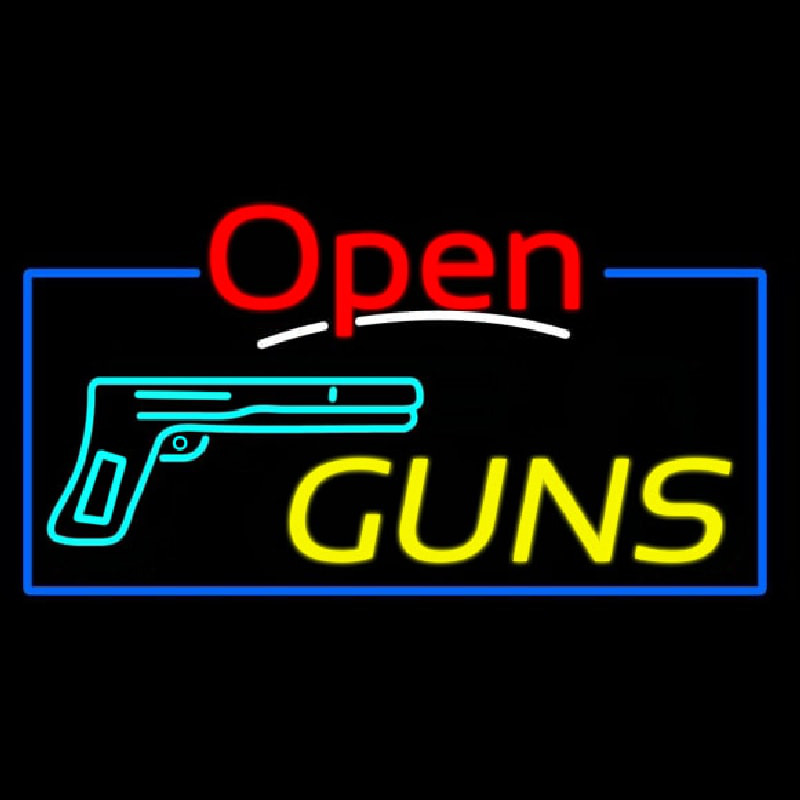 Open Guns Neon Sign