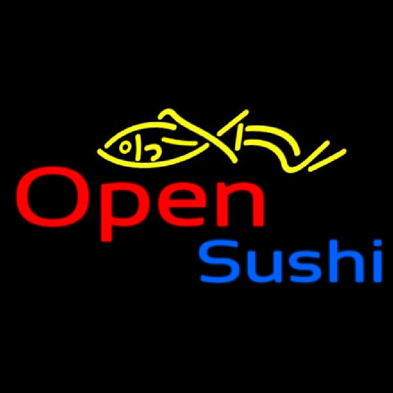 Open Sushi Neon Sign