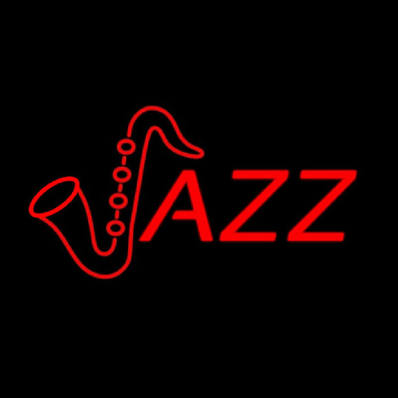 Orange Jazz Logo Neon Sign