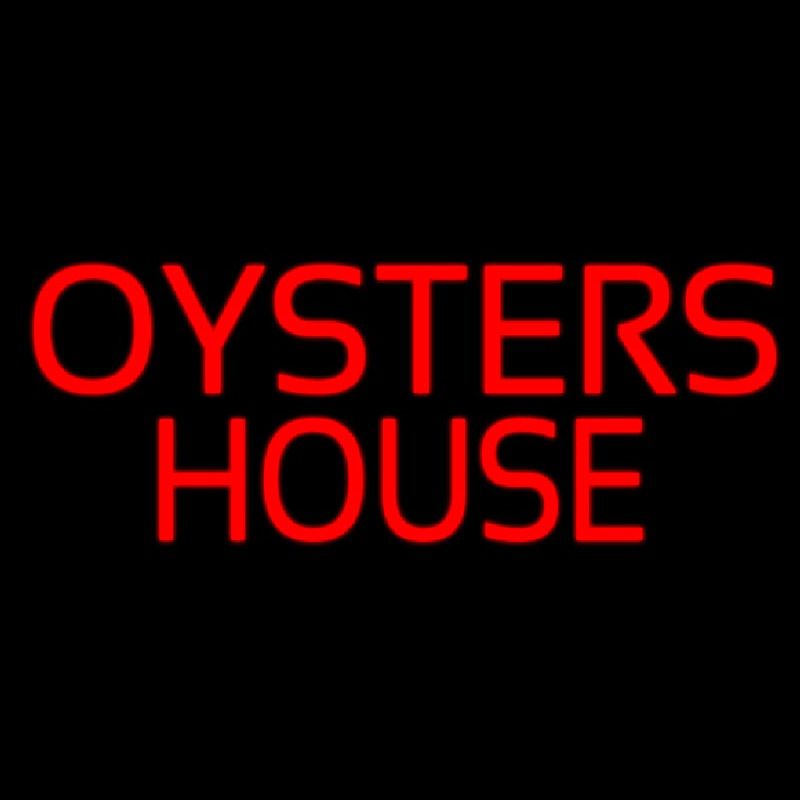 Oyster House Block Neon Sign