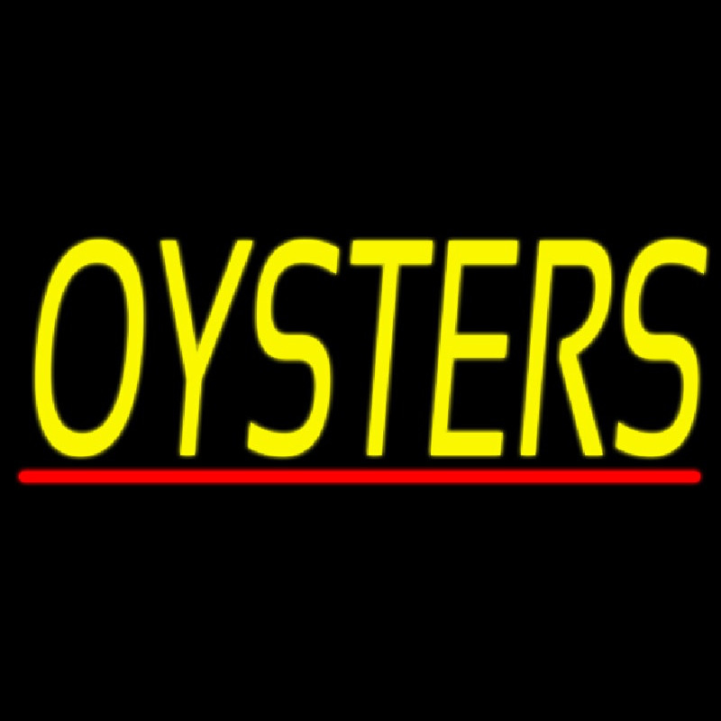 Oysters Block 1 Neon Sign