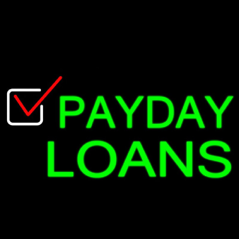 Payday Loans Neon Sign