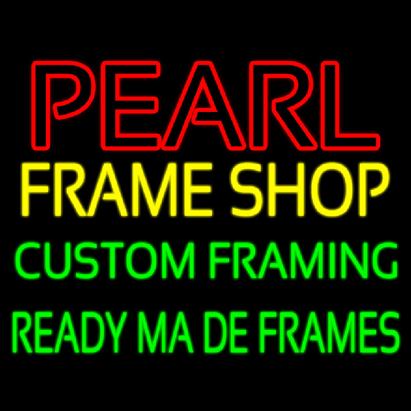 Pearl Frame Shop Neon Sign