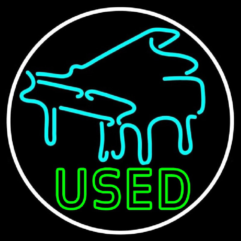 Piano Used Neon Sign