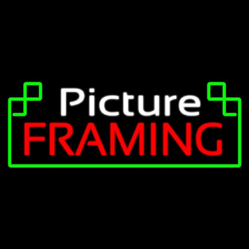 Picture Framing Neon Sign