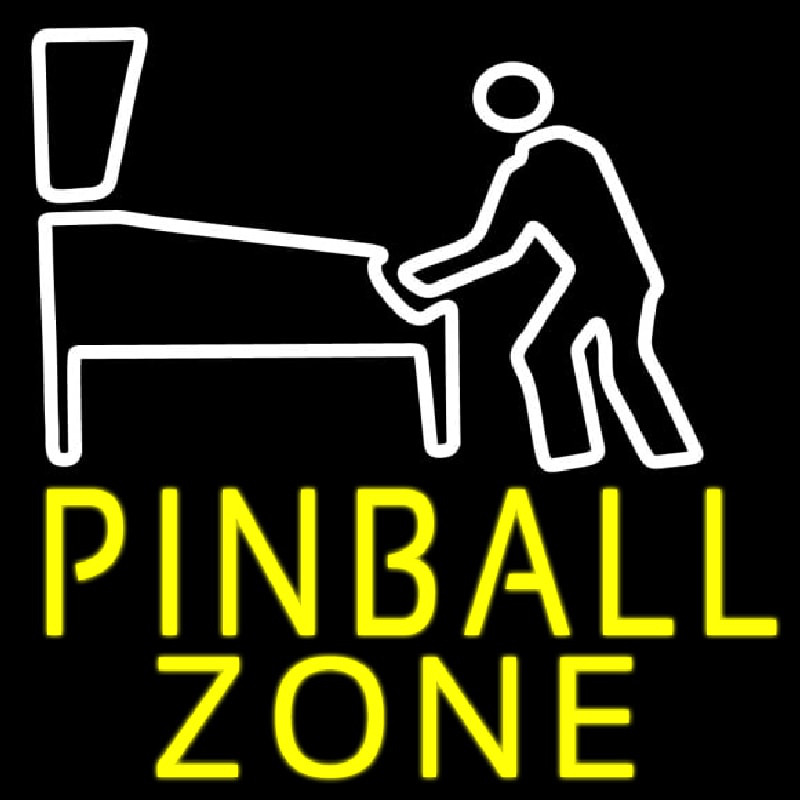 Pinball Zone Neon Sign