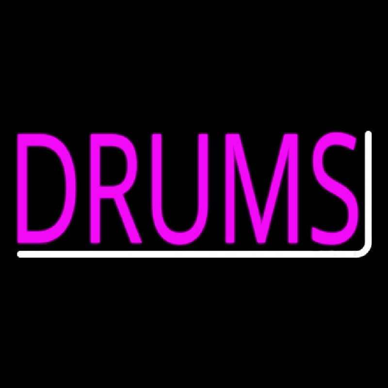 Pink Drums 1 Neon Sign