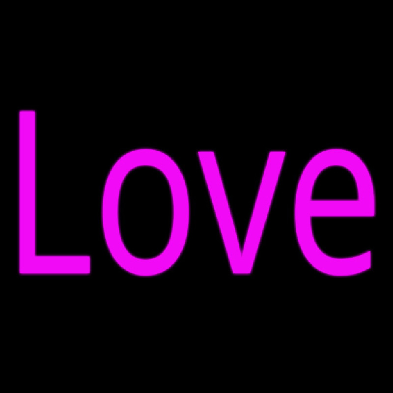Pink Love Neon Sign