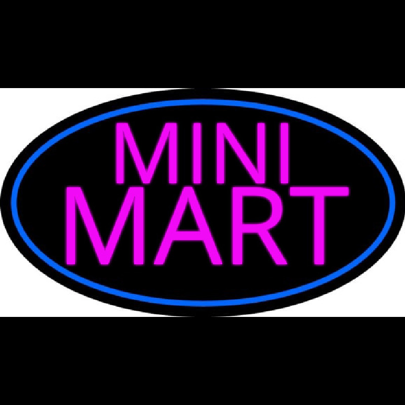 Pink Mini Mart Neon Sign