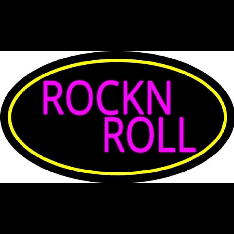 Pink Rock N Roll Guitar 2 Neon Sign