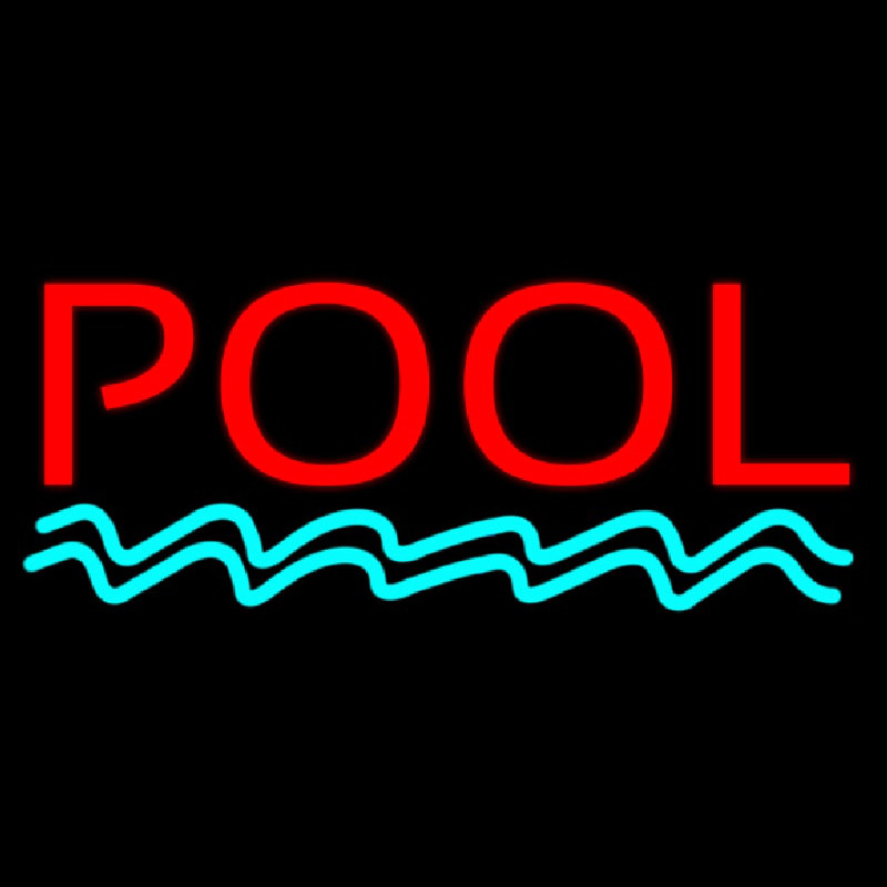 Pool Red Neon Sign