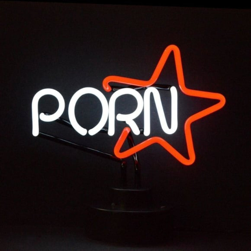 Porn Star Desktop Neon Sign