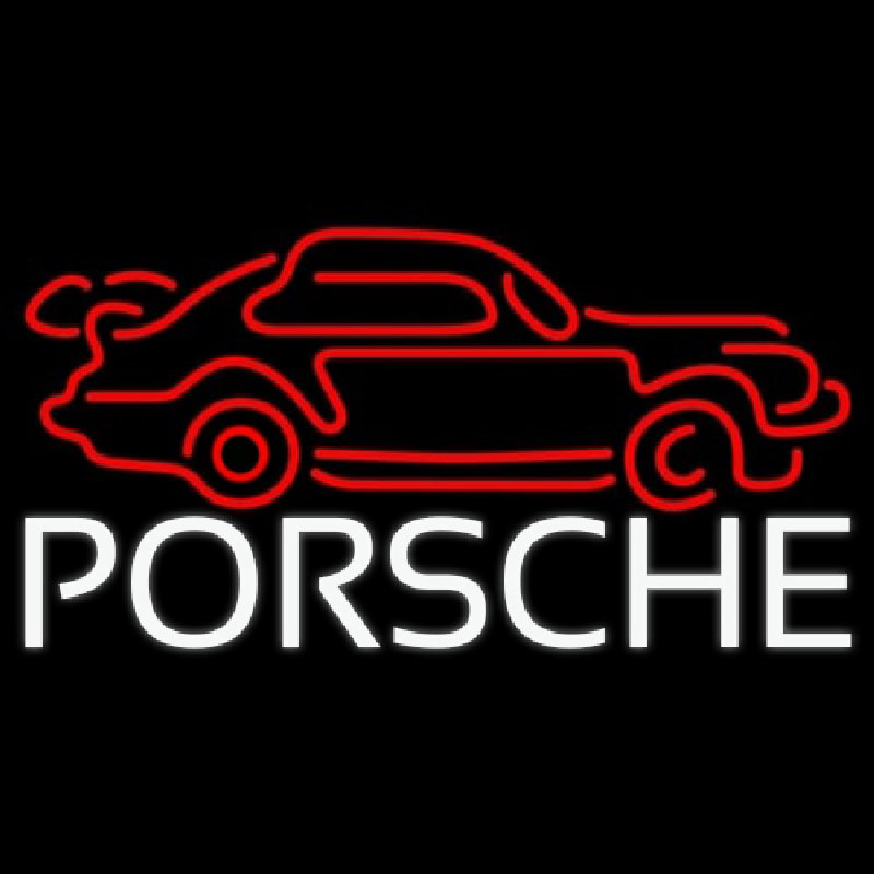 Porsche Car Neon Sign