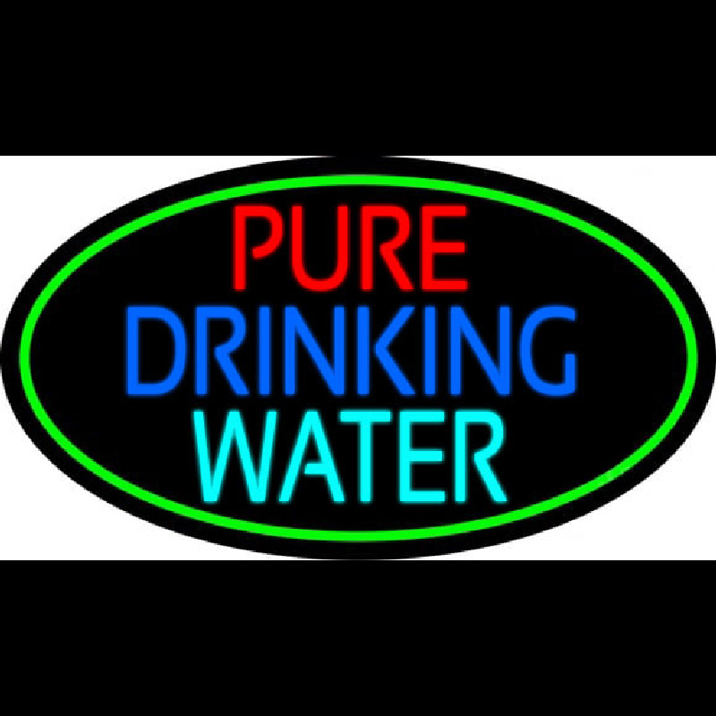 Pure Drinking Water Neon Sign