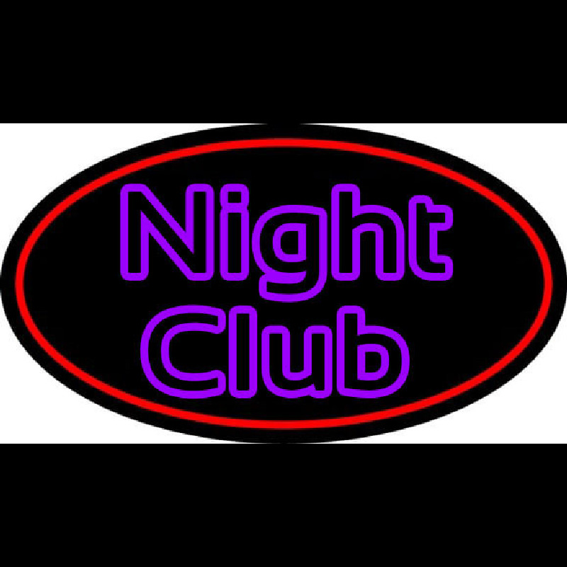 Purple Block Night Club Neon Sign