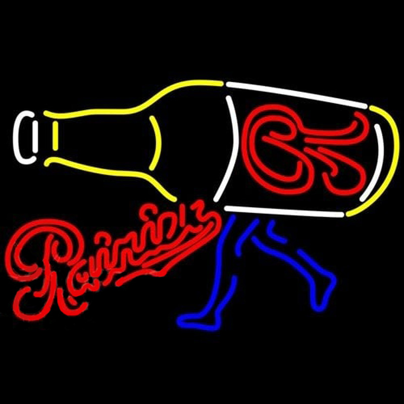 Rainier Walking R Bottle Beer Sign Neon Sign