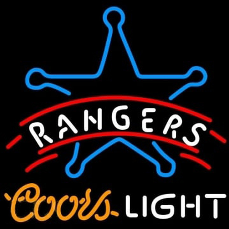 Rangers Coors Light Neon Sign