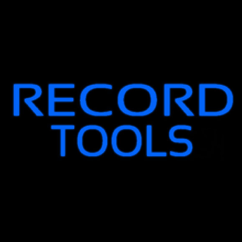 Record Tools Neon Sign