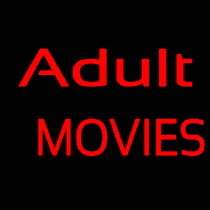 Red Adult Movies Neon Sign