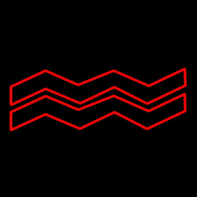 Red Aquarius Neon Sign