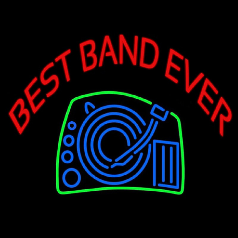 Red Best Band Ever Neon Sign