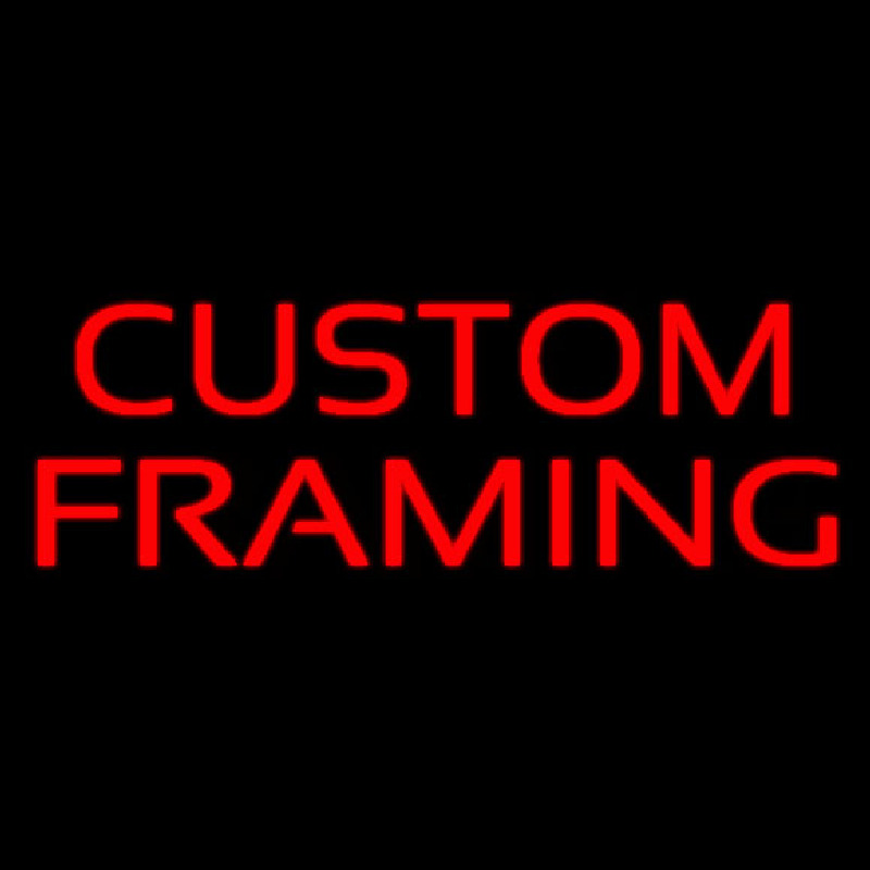 Red Custom Framing 1 Neon Sign