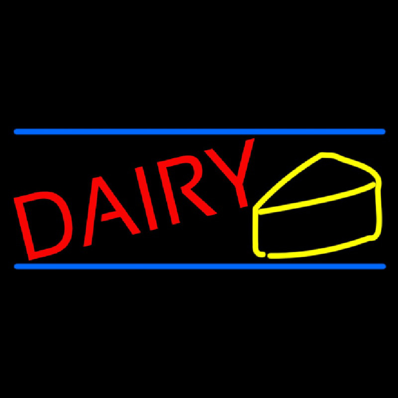 Red Dairy Neon Sign