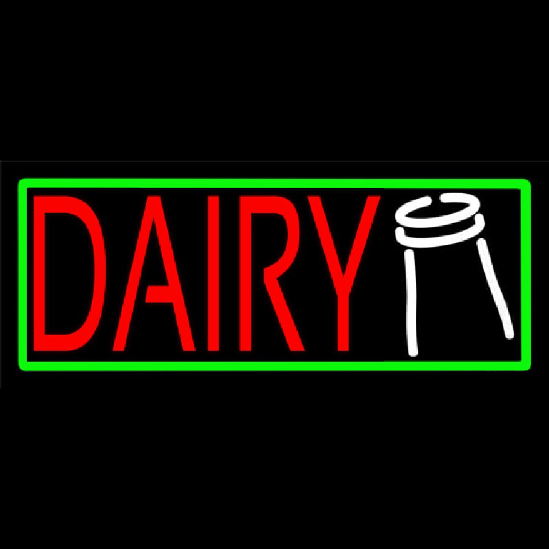 Red Dairy Neon Sign