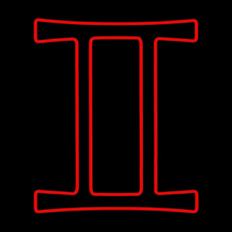 Red Gemini Neon Sign