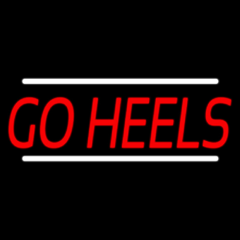 Red Go Heels Neon Sign